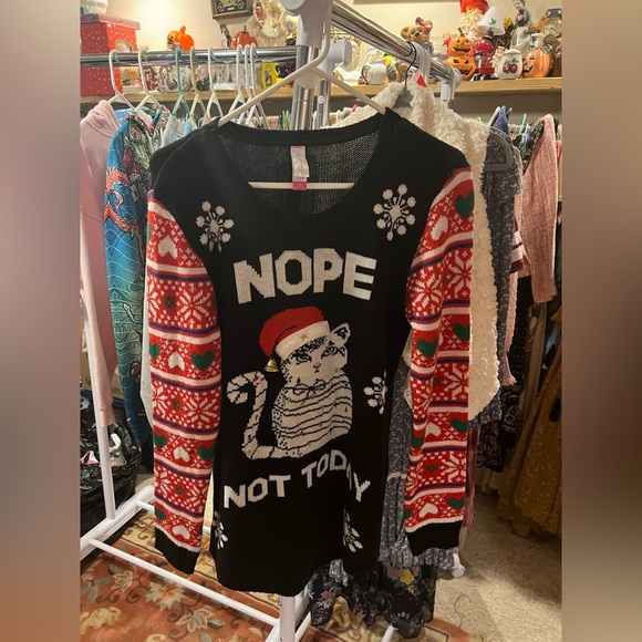 Cat Novelty Christmas Sweater - Picture 1 of 1